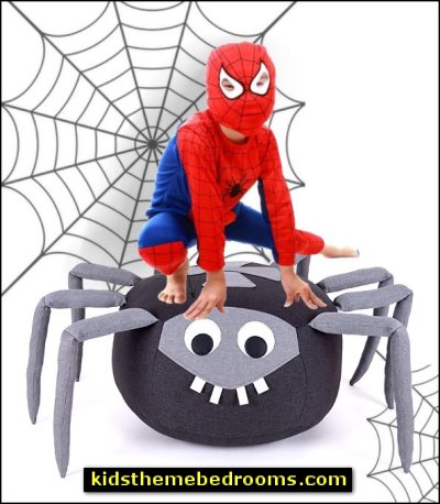 spiderman bedroom decor spider ottoman spider footstool spiderman Floor Seating